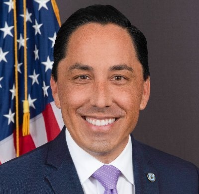Mayor Todd Gloria of San Diego, California poses for a formal photo