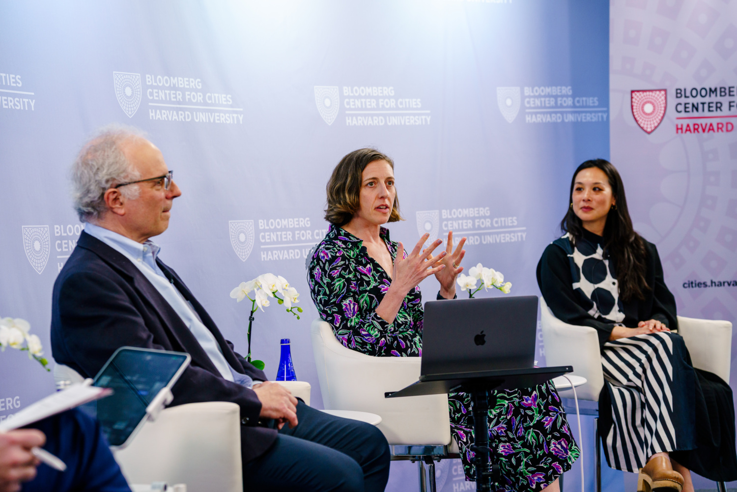 Four panelists in discussion
