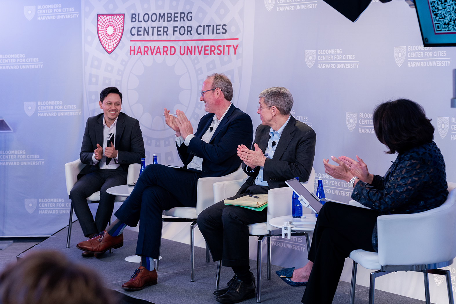 Panelists at cross-sector collaboration research event