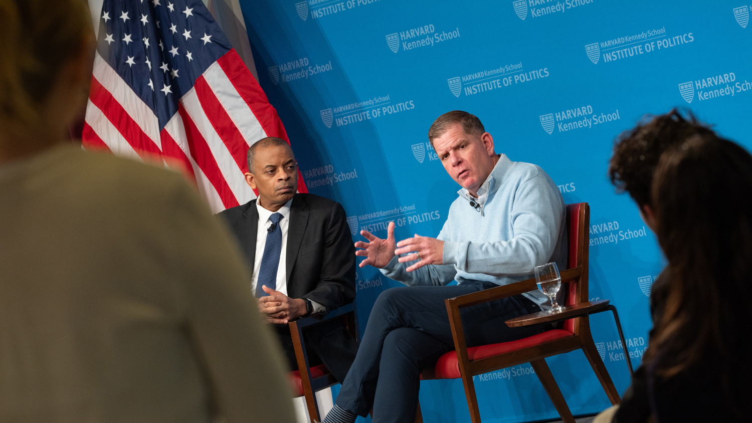 Anthony Foxx and Marty Walsh in the Forum