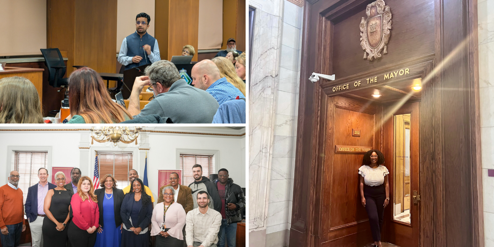 Collage image of City Hall Fellows in cities